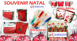 Ide Souvenir Natal Christmas Souvenir Pulpen Natal Senter