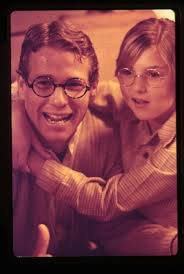 Nickelodeon Ryan Tatum O'Neal in glasses embracing Original 35mm  Transparency