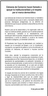 ¡suscríbete a alguno de nuestros boletines para no perderte nada! Roy Barreras En Twitter Las Camaras De Comercio Que Administran Recursos Publicos Pagan Pagina Entera Rechazando Los Llamados A La Desobediencia Civil Les Pregunto Porque No Pagaron La Misma Pagina Cuando El