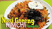 1/2 cangkir kimchi, 2 sendok makan minyak sayur, 1 cangkir nasi, 1/4 cangkir air kimchi, secukupnya garam, secukupnya gula pasir, 1 sendok makan saus cabai, 1 sendok teh minyak wijen, 1 batang daun bawang, 1 sendok teh wijen, 1 butir telur ayam, 1 sendok teh margarin. Resep Nasi Goreng Kimchi Kimchi Fried Rice Cooking Eating Youtube