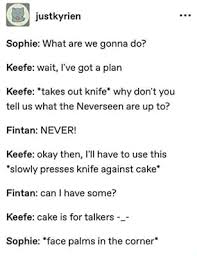 One time he threw me off a cliff to see if sophie could sense me in. Kotlc Meme Challenges Tam And Keefe Quiz