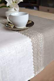 Linen Table Runner Natural Runner Wedding Lace Runner Rustic Table Decor Runner Wedding Shower Runner Grey White Runner Home Dining Runner Linen Table Runner Rustic Table Decor Easter Table Decorations