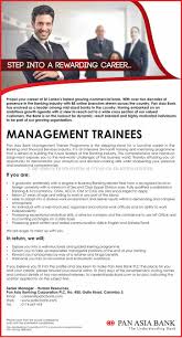 Pan asia credit card contact number. Management Trainee Vacancies At Pan Asia Bank