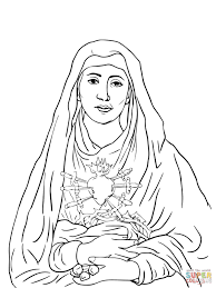 Seven Sorrows Of Mary Coloring Page Free Printable Coloring Pages Catholic Coloring Coloring Pages Our Lady Of Sorrows