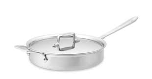 All Clad D5 Brushed Stainless Steel Saute Pans Brushed Stainless Steel Saute Pan All Clad