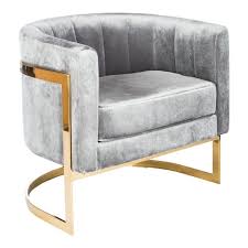 Mica Gold And Gray Velvet Club Chair Gold Lounge Chairs Furniture Upholstered Chairs