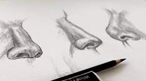 How To Draw A Nose Nose Drawing From Side 3 4 View Step By Step Nose Drawing Body Sketches Drawings