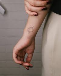 If you are a fan of black ink and you like noticeable shading, you will love similar pictures and similar tattoo options. Hand Poked Sun And Moon Tattoo On The Wrist