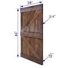 Buy internal doors 78 x 28 and get the best deals at the lowest prices on ebay! Wellhome 28 In X 84 In K Series Dark Walnut Diy Finished Knotty Pine Wood Sliding Barn Door Slab With Hardware Kit Sdk 72 Dwb28 D The Home Depot In 2021 Barn Door Diy Barn