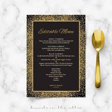 36 best great gatsby free vector art downloads from the vecteezy community. Rehearsal Dinner Menu Cards Black And Gold Wedding Menu Template Printable Confetti Art Deco Great Gatsby Style Theme Editable Digital By Hands In The Attic Catch My Party