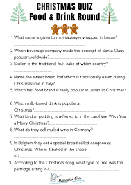 The world is full of culinary wonders. 50 Christmas Quiz Questions Printable Picture Rounds Answers 2021