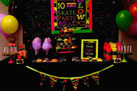 Decorating for an '80s party is easy as long as you take into account the styles of the time. Kara S Party Ideas Neon 80 S Skate Themed Birthday Party