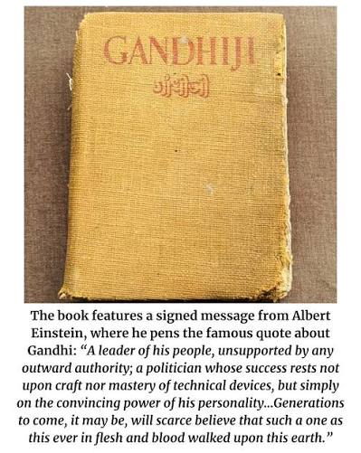 A rare book on Mahatma Gandhi, published on his 75th birthday on October 2, 1944, has been discovered in an antique collector's collection at Manjeri in Malappuram district of Kerala. The book,