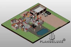 Five bedroom homes come in any number of styles, types and even sizes. 5 Bedroom House Plan For Sale Bungalow House Designs Plandeluxe