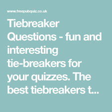 According to the bbc how many rooms are there in buckingham palace? Tiebreaker Questions Fun And Interesting Tie Breakers For Your Quizzes The Best Tiebreakers That Are Free Origina This Or That Questions Cool Ties Breakers