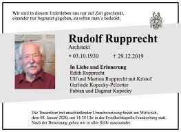 Maybe you would like to learn more about one of these? Traueranzeigen Von Rudolf Rupprecht Trauer Hna De