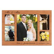 Custom sizes to 1/8th of an inch! Wedding Collage Personalized Cherry Wood Picture Frame