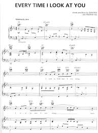 Every Time I Look At You Sheet Music Il Divo Sheetmusic Free Com