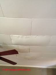 Ceiling tiles were another popular method of finishing ceilings between 1950 and 1980 and must also be tested to make sure they're free of asbestos. Asbestos In Canadian Domtar Ceiling Tiles Do Donnacona Ceiling Tiles Contain Asbestos