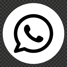 Hd Round Black And White Whatsapp Wa Whats App Logo Icon Png Citypng