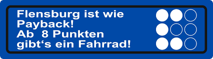 Auto bild beantwortet die wichtigsten fragen! Sticker Flensburg Ist Wie Payback Ab 8 Punkten Gibt S Ein Fahrrad Blue Carstyling Xxl