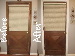 Posts About Back Door On Being The Carruths Stained Wood Trim Wood Doors White Trim Staining Wood