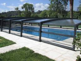 Abri Piscine Telescopique Mi Haut Distripool