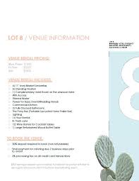 San Diego Venue Price List Lot 8 Hotel Circle Wedding Venue Prices San Diego Wedding Venues Wedding Venues