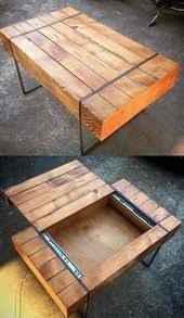 Mesa Con Sorpresa Mobel Diy Por Ejemplo Como Escritorio De Computadora Con Mon Retractil Diy Coffee Table Coffee Table Wood Diy Table