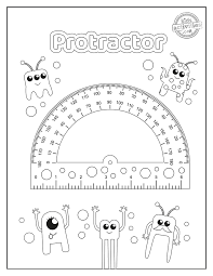 funky printable protractor coloring pages kids activities blog