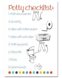 Potty Time Checklist Free Printable Easy Potty Training Potty Time Potty Training