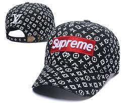 Black And White Louis Vuitton Louis Vuitton Lv X Supreme Cap Fashion Black White Womens Baseball Cap Supreme Hat Baseball Women