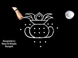 Sikku kolam with 20 dots Easy And Simple Rangoli Designs 9 To 1 Dots Kolam Design Easy Muggu Designs Pongal Pot Kolam Youtube