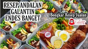 47 resep galantin asam ala rumahan yang mudah dan enak dari komunitas memasak terbesar dunia! Resep Galantin Endes Cara Penyajian Hantaran Bongkar Resep Jualan Youtube