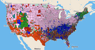 The new york times has created a map with data from the u.s. Maps Mania The Ancestry Map Of America