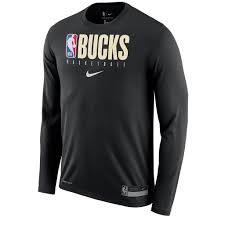 Milwaukee bucks tees are at the official online store of the nba. Nike Milwaukee Bucks Practice Long Sleeve T Shirt Black Moda3