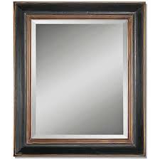 Black And Gold Rectangular Wall Mirror Uttermost Fabiano Black 36 X 42 Beveled Wall Mirror 58631 Lamps Plus Modern Mirror Wall Mirror Design Wall Mirror Wall Bedroom