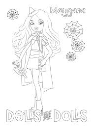 Juegos de pintar o colorear: Dibujos De Munecas Para Colorear Y Vestir