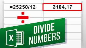 How To Divide In Excel Formula For Division In Excel Beginners Tutorial Easy Excel Formulas Youtube