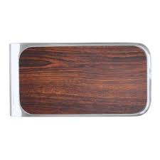 Dark Mahogany Cedar Amber Wood Grain Texture Silver Finish Money Clip Zazzle Com Wood Gifts Wood Grain Texture Wood