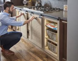We'll show you the diy upcycle project, using arrow's et200bn brad nailer. Open Display Base End Cabinets With Sliding Barn Doors Barn Doors Sliding Barn Door Open Shelving