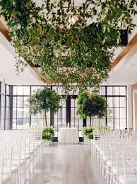 This Couple Brought The Outdoors In For Their Spring Wedding In New Jersey Modern Wedding Venue Wedding Modern Wedding Venue Decorations
