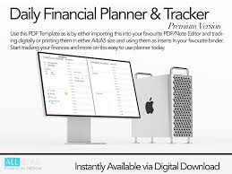 Minimalistic Daily Finance Planner Expense Tracker Office Etsy In 2021 Finance Planner Finance Planner Tracker