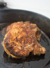 Easy Cast Iron Skillet Pork Chop Recipe Oven Baked Parmesan Crusted Pork Chops Parmesan Crusted Pork Chops Skillet Pork Chop Recipes Boneless Pork Chop Recipes