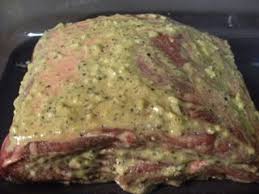 This prime rib recipe is easy to make and topped with a pecan, herb, and mustard crust. Prime Rib With Dijon Mustard Slather The Cheap Gourmet