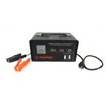 , cargador de 1,8 a/h automático, 680ah (5 seg.) las luces de led se iluminarán indicando el estado de carga de la batería del arrancador y a continuación arranque el vehículo. Cargador De Baterias 12v Con Arrancador Profesional Truper