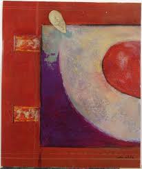 Original Lee White Abstract Painting Window Onto Saturn Lot 109 Painting Abstract Painting Window Painting