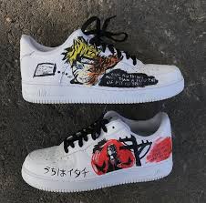 Custom air force 1 cartoon characters. Anime With Nike Shoes Novocom Top
