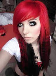 Emo Photo German Scene Queen Emo Girl Ira Vampira Pink Red Hair Coontails Sitemodel Short Emo Hair Scene Hair Emo Scene Hair