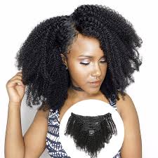 Nail/u tip and stick/i tip. Cheap Afro Kinky Curly Clip In Human Hair Extensions For Black Hair 120g